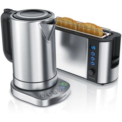 Arendo Edelstahl Wasserkocher & Toaster Set - Küchengerät Arendo Edelstahl Wasserkocher & Toaster Set - Küchengerät
