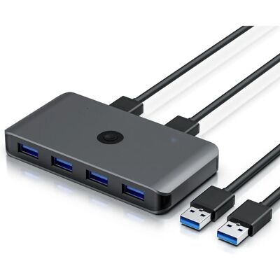 Primewire USB 3.2 Gen1 KVM-Umschalter - 2 PCs, 4 USB-Geräte Primewire USB 3.2 Gen1 KVM-Umschalter - 2 PCs, 4 USB-Geräte