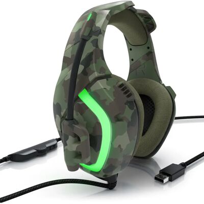 CSL - GHS-103 - Tarnung Grün - USB - Headset CSL - GHS-103 - Tarnung Grün - USB - Headset