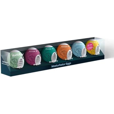 Satisfyer Marca Modelo - Egg masturbator - TPE hidroativo Satisfyer Marca Modelo - Egg masturbator - TPE hidroativo