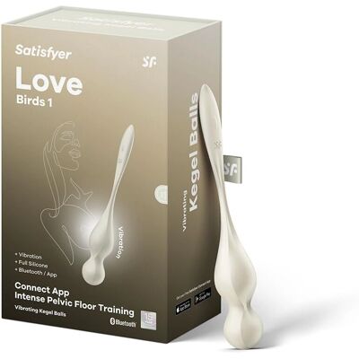 Satisfyer Love Birds 1 Connect App Kegel Balls Hvit - Kegel Balls Satisfyer Love Birds 1 Connect App Kegel Balls Hvit - Kegel Balls
