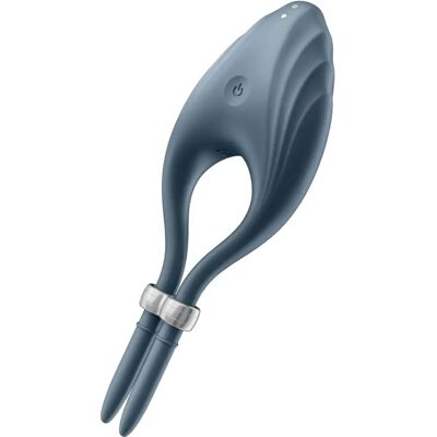 Anneau Vibrant Ajustable Satisfyer - Bleu, Vert, Gris - Sextoys - Publicité Anneau Vibrant Ajustable Satisfyer - Bleu, Vert, Gris - Sextoys - Publicité