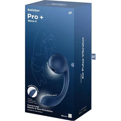 Satisfyer Pro+ Wave 4 G-punkt og Luft Puls - Vibrator Satisfyer Pro+ Wave 4 G-punkt og Luft Puls - Vibrator