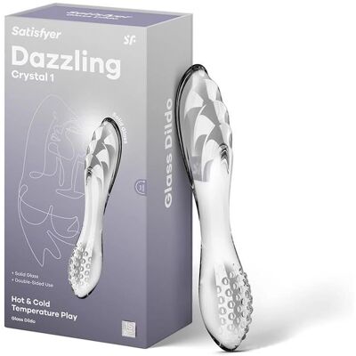 Satisfyer Dazzling Crystal - Glass Dildo - Waterproof Satisfyer Dazzling Crystal - Glass Dildo - Waterproof