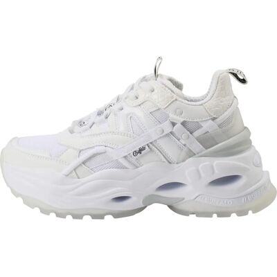 Buffalo Damen Weiße Triplet Hollow Sneaker - Turnschuhe Buffalo Damen Weiße Triplet Hollow Sneaker - Turnschuhe