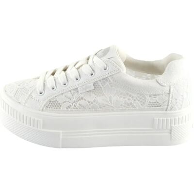 Buffalo PAIRED BLOOM Λευκά Casual Παπούτσια - Sneakers Buffalo PAIRED BLOOM Λευκά Casual Παπούτσια - Sneakers