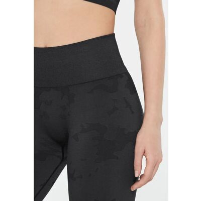 SENSES.THE LABEL - Camouflage-Intarsien - Schwarz - Leggings SENSES.THE LABEL - Camouflage-Intarsien - Schwarz - Leggings