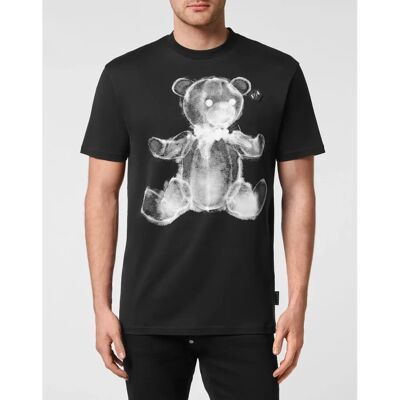 Philipp Plein Teddy T-Shirt - Katoen, Zwart, 3XL - T-Shirt Philipp Plein Teddy T-Shirt - Katoen, Zwart, 3XL - T-Shirt