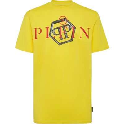 Philipp Plein 2XL Gelb Baumwolljersey T-Shirt - T-Shirt Philipp Plein 2XL Gelb Baumwolljersey T-Shirt - T-Shirt