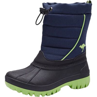 KANGAROOS K-Ben Winterstiefel - Wasserabweisend, Navy, Lime - Winterschuhe KANGAROOS K-Ben Winterstiefel - Wasserabweisend, Navy, Lime - Winterschuhe