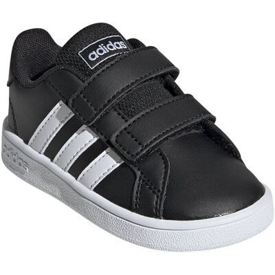 Adidas Grand Court I EF0117 Czarny Biały - Buty Adidas Grand Court I EF0117 Czarny Biały - Buty