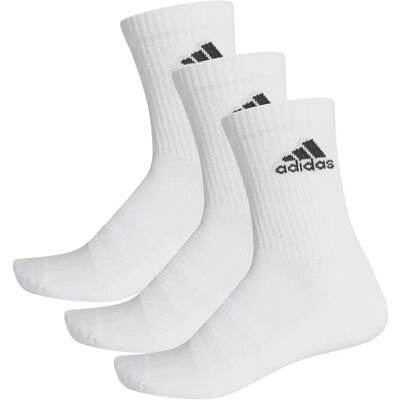 Chaussettes de sport rembourrées adidas - Blanc - Pack de 3 - Publicité Chaussettes de sport rembourrées adidas - Blanc - Pack de 3 - Publicité