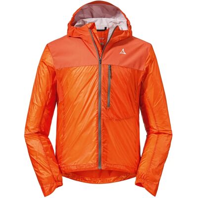 Schöffel Herren Orange Hybrid Jacke Flow Trail - Trail Running Jacke Schöffel Herren Orange Hybrid Jacke Flow Trail - Trail Running Jacke
