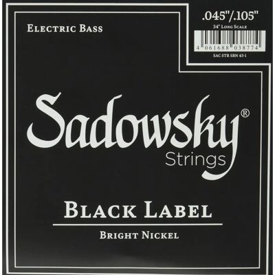 Sadowsky Black Label 4-strengers nikkel bassesett - Elektrisk bass Sadowsky Black Label 4-strengers nikkel bassesett - Elektrisk bass
