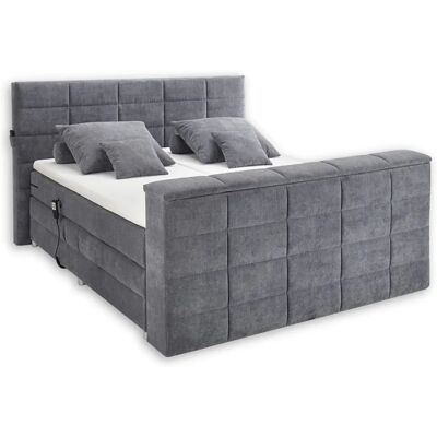 ED EXCITING DESIGN Denver Šedé Boxspringpostel - Postel ED EXCITING DESIGN Denver Šedé Boxspringpostel - Postel