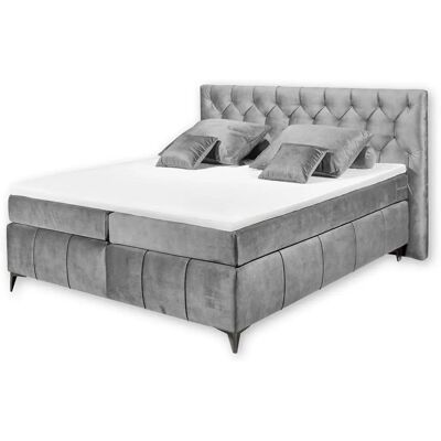 ED EXCITING DESIGN Pembroke Microvelours Boxspringbett - Boxspringbett ED EXCITING DESIGN Pembroke Microvelours Boxspringbett - Boxspringbett