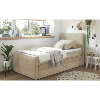 Sconto Kuba 3 Beige Boxspringbett - Schlafzimmermöbel Sconto Kuba 3 Beige Boxspringbett - Schlafzimmermöbel