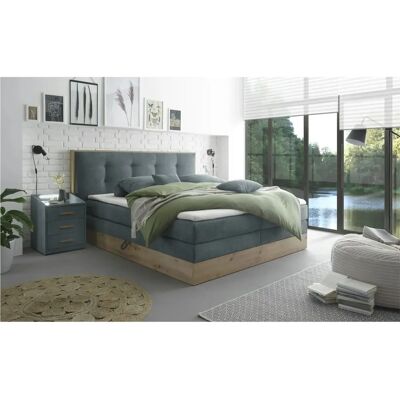 Primo Nox Grau Boxspringbett - Schlafzimmermöbel Primo Nox Grau Boxspringbett - Schlafzimmermöbel
