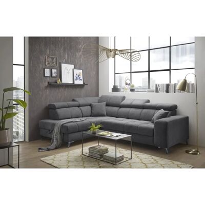 ED Exciting Design Sydney Couch - Mikrofaser, Verstellbare Kopfstützen, Stauraum, Verschiedene Farben ED Exciting Design Sydney Couch - Mikrofaser, Verstellbare Kopfstützen, Stauraum, Verschiedene Farben