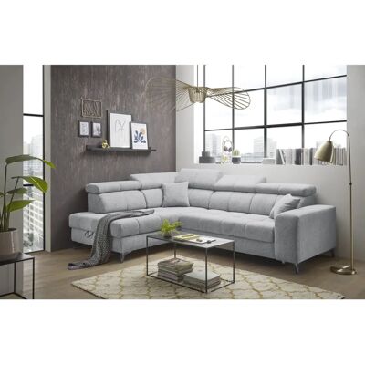 ED EXCITING DESIGN Sydney - L-Form Sofa, Grau, Mikrofaser, Made in Poland ED EXCITING DESIGN Sydney - L-Form Sofa, Grau, Mikrofaser, Made in Poland