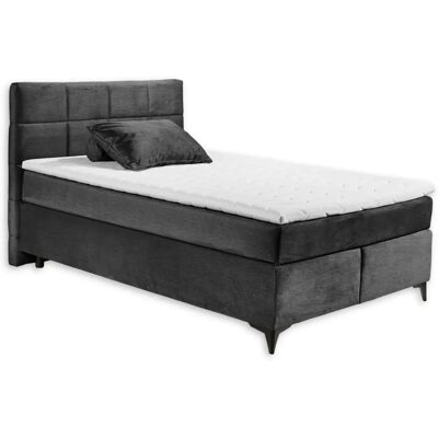 BlackRedWhite Navarra Boxspringbett - Microvelours, 140x200 cm BlackRedWhite Navarra Boxspringbett - Microvelours, 140x200 cm