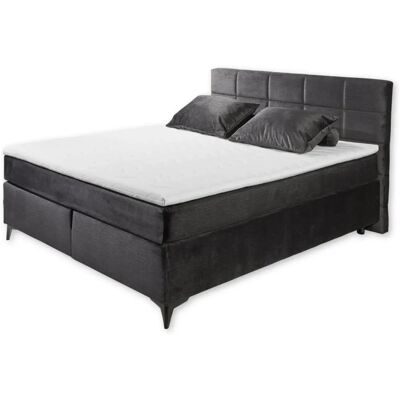 ED EXCITING DESIGN Navarra Boxspringbett - 7-Zonen Tonnentaschen-Federkern, Microvelours, 180x200 cm ED EXCITING DESIGN Navarra Boxspringbett - 7-Zonen Tonnentaschen-Federkern, Microvelours, 180x200 cm