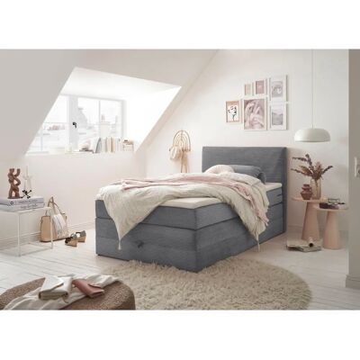 ED EXCITING DESIGN Luzern Boxspringbett - 140x200cm - Dunkelgrau ED EXCITING DESIGN Luzern Boxspringbett - 140x200cm - Dunkelgrau