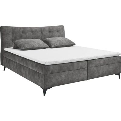 ED EXCITING DESIGN Melrose Boxspringbett - Microvelours, 180x200 cm, Kopfteil 96cm ED EXCITING DESIGN Melrose Boxspringbett - Microvelours, 180x200 cm, Kopfteil 96cm