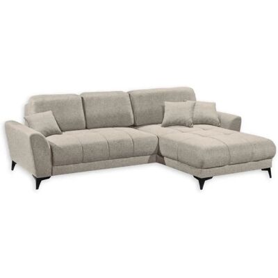 ED EXCITING DESIGN Bern L-Form Sofa - Reversibler Recamiere, Beige, 281cm ED EXCITING DESIGN Bern L-Form Sofa - Reversibler Recamiere, Beige, 281cm