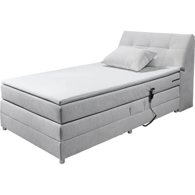 ED EXCITING DESIGN Toulouse - Elektrisch verstellbares Boxspringbett, Microvelours, Grau ED EXCITING DESIGN Toulouse - Elektrisch verstellbares Boxspringbett, Microvelours, Grau