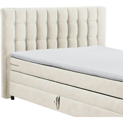 ED EXCITING DESIGN Mendoza Béžová Boxspring postel - Postel s úložným prostorem ED EXCITING DESIGN Mendoza Béžová Boxspring postel - Postel s úložným prostorem