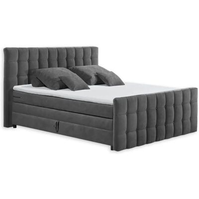 ED EXCITING DESIGN Mendoza - Boxspringbett, grau - Komplettbett mit 2 Matratzen ED EXCITING DESIGN Mendoza - Boxspringbett, grau - Komplettbett mit 2 Matratzen
