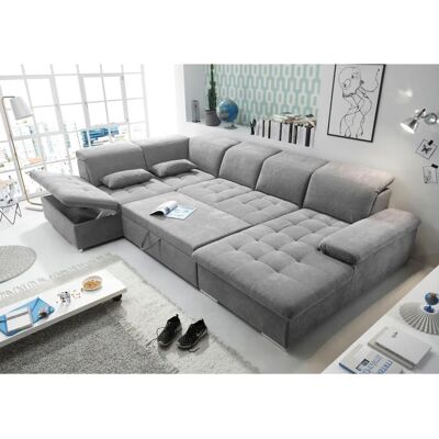 ED EXCITING DESIGN Wayne U-Form Sofa - U-Form Microvelours ED EXCITING DESIGN Wayne U-Form Sofa - U-Form Microvelours