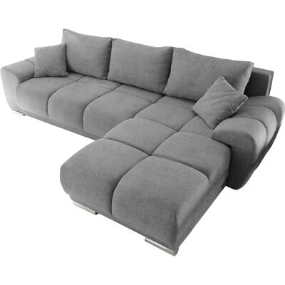 ED EXCITING DESIGN Anton L-Form Sofa - Microvelours - Reversible Chaise ED EXCITING DESIGN Anton L-Form Sofa - Microvelours - Reversible Chaise
