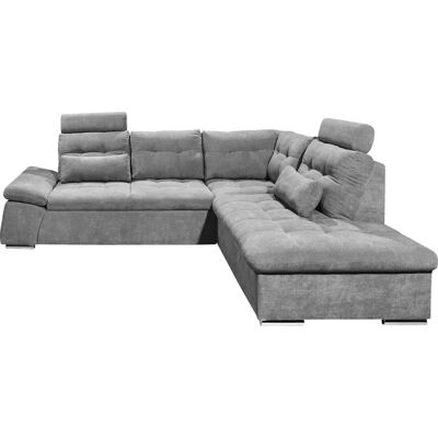 ED EXCITING DESIGN Nalo L-Form Sofa - Microvelours, Bettfunktion, 260x219x103 cm ED EXCITING DESIGN Nalo L-Form Sofa - Microvelours, Bettfunktion, 260x219x103 cm