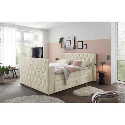 ED EXCITING DESIGN - Springdale - creme - Boxspring bed ED EXCITING DESIGN - Springdale - creme - Boxspring bed