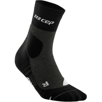 CEP Merino Wandersocken - Mid Cut, Grau / Schwarz, Größe IV CEP Merino Wandersocken - Mid Cut, Grau / Schwarz, Größe IV