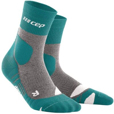 CEP Merino Mid Cut Socks - Wandern, Grün, Kompression CEP Merino Mid Cut Socks - Wandern, Grün, Kompression
