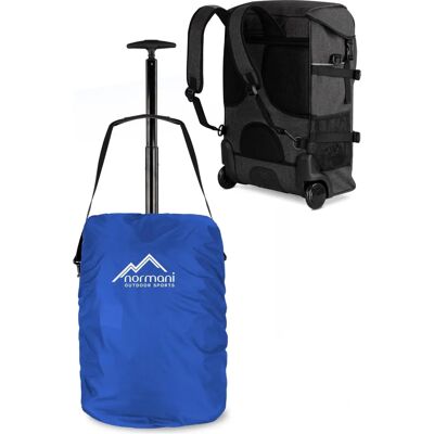Normani Rucksack mit Trolley - 37L, Blau Normani Rucksack mit Trolley - 37L, Blau