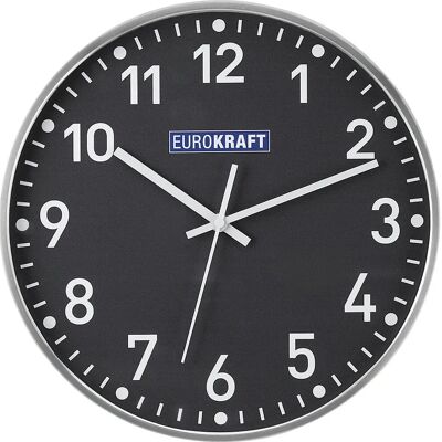 Relógio de parede Eurokraft - Ø 300 mm - Mecanismo de quartzo Relógio de parede Eurokraft - Ø 300 mm - Mecanismo de quartzo