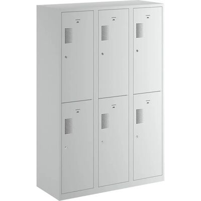 Eurokraft Basic Amsterdam Kleiderschrank - Stahl, 6 Fächer Eurokraft Basic Amsterdam Kleiderschrank - Stahl, 6 Fächer