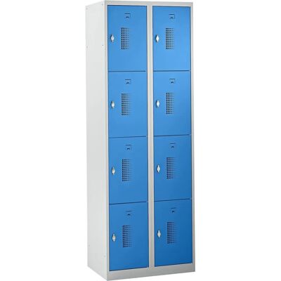EUROKRAFTbasic Hellblau Verschließbarer Stahl-Schrank - Schranktyp EUROKRAFTbasic Hellblau Verschließbarer Stahl-Schrank - Schranktyp