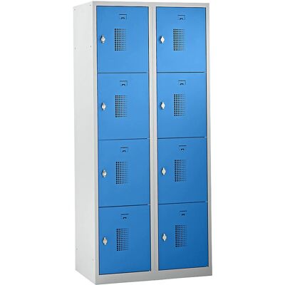 Eurokraft Basic Hellblauer abschließbarer Stahlaufbewahrungsschrank - Aufbewahrungstyp Eurokraft Basic Hellblauer abschließbarer Stahlaufbewahrungsschrank - Aufbewahrungstyp