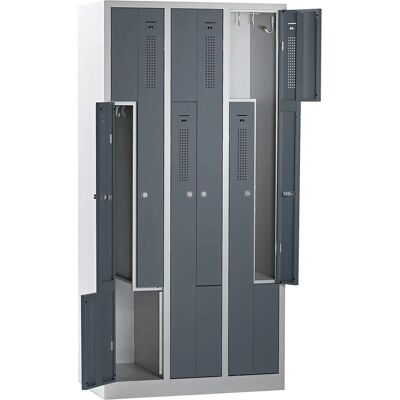Armario Z Amsterdam - 870mm, 6 Puertas, Gris Armario Z Amsterdam - 870mm, 6 Puertas, Gris