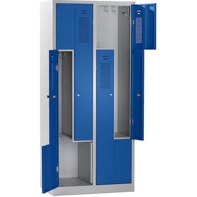 Eurokraft Basic Armadio Z Amsterdam - 2 Compartimenti, 800mm Larghezza Eurokraft Basic Armadio Z Amsterdam - 2 Compartimenti, 800mm Larghezza