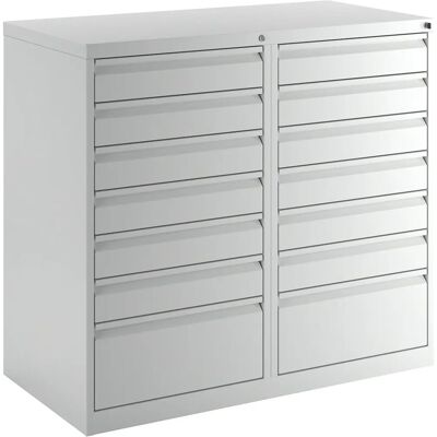 Eurokraft Basic Stahl-Schubladenschrank - 900x1000x500mm, Hellgrau Eurokraft Basic Stahl-Schubladenschrank - 900x1000x500mm, Hellgrau