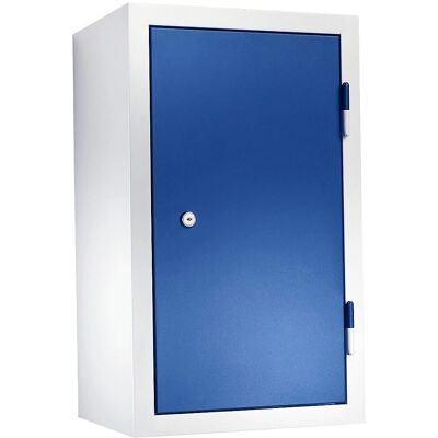 Eurokraft basic Armario de taller de montaje en pared - Puertas de chapa, Cerradura, Acero en polvo Eurokraft basic Armario de taller de montaje en pared - Puertas de chapa, Cerradura, Acero en polvo
