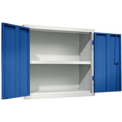 Armario de taller colgante eurokraft basic - Acero, Con cerradura Armario de taller colgante eurokraft basic - Acero, Con cerradura