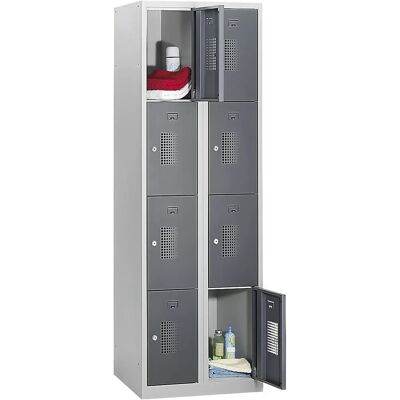 Eurokraft Basic Schrank mit 8 Fächern - abschließbar Eurokraft Basic Schrank mit 8 Fächern - abschließbar