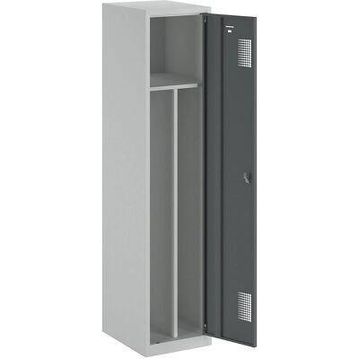 Eurokraft Basic Amsterdam Stahlschrank - Belüftet, 1 Tür Eurokraft Basic Amsterdam Stahlschrank - Belüftet, 1 Tür